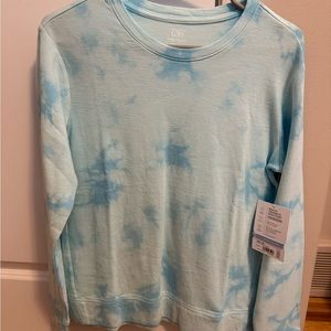 Athleta Girl Beachy Crewneck Sweatshirt Blue XXL 16 NWT